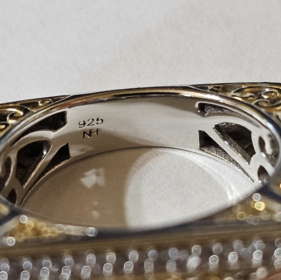 Rare Michael Valitutti Gems En Vogue Peridot Ring 18k & Palladium 925! - Picture 9 of 11